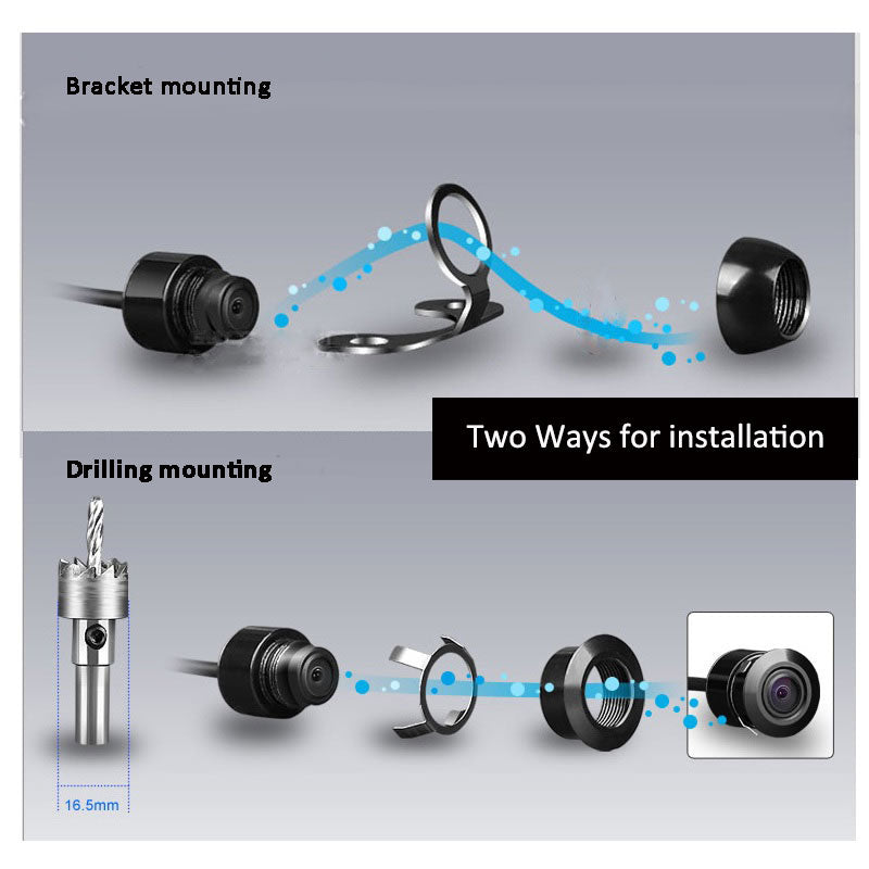 Rearmaster Easy Installation 12V Car Backup Camera and Monitor Kit wit