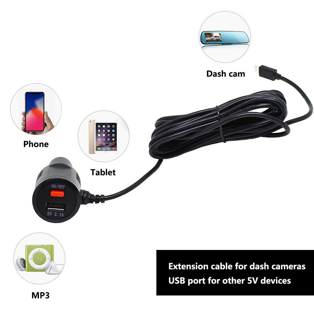 Shop Mini-USB Dash Cam Power Cord